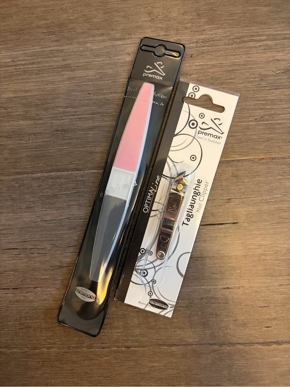 Stainless Steel Cuticle Clipper and Nail File - Made in Italy